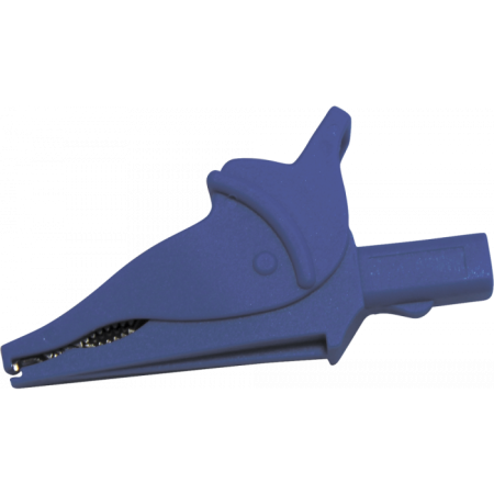 Зажим изолированный типа "крокодил", d30, синий Радио-Сервис купить по низкой цене | МАКСПРОФИТ