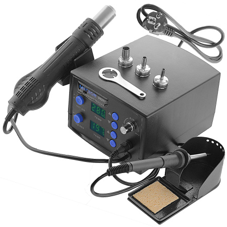 Многофункциональная паяльная станция 2 в 1 МЕГЕОН 00207 купить по низкой цене | МАКСПРОФИТ