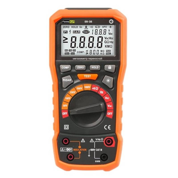 Мегаомметр цифровой ПрофКиП Е6-38 купить по низкой цене | МАКСПРОФИТ