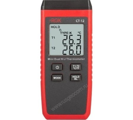 Термометр RGK CT-12 с погружным зондом температуры TR-10W купить по низкой цене | МАКСПРОФИТ